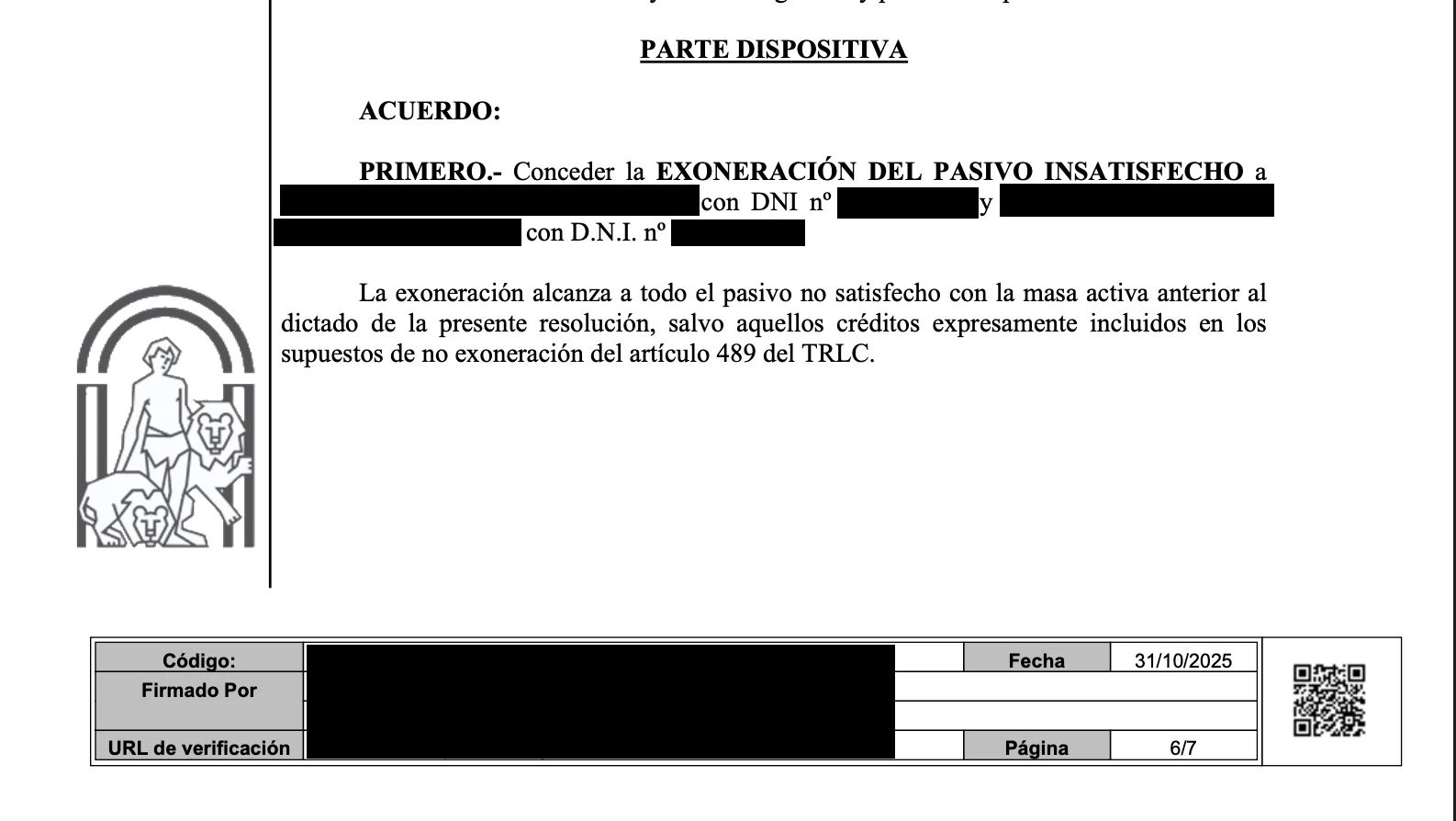 exonerar deudas con ley segunda oportunidad
