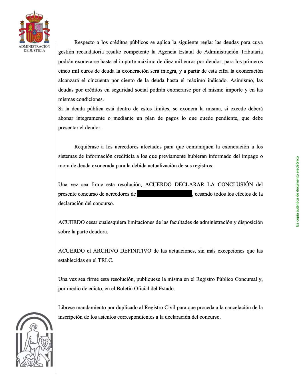 exoneracion deudas ley segunda oportunidad 2